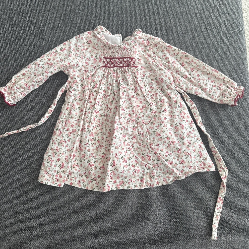 Fleurisse  red and pink floral dress